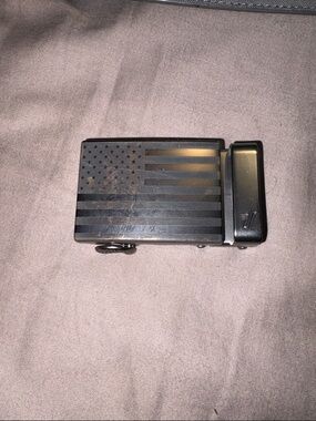 Mission Belt Co. American Flag Belt Buckle